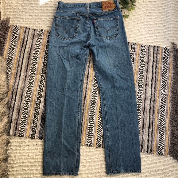 Levi’s 501 button fly red tab straight leg jeans - Picture 7 of 11